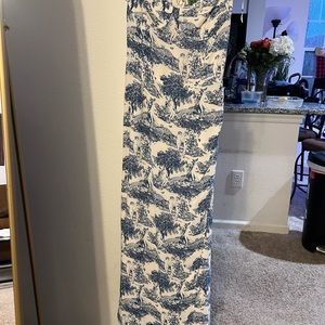 Reformation blue and white dress worn once and dry cleaned